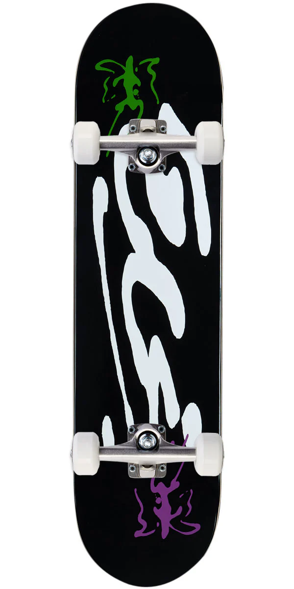 CCS Ink Blot Logo Skateboard Complete - Black - 8.125"