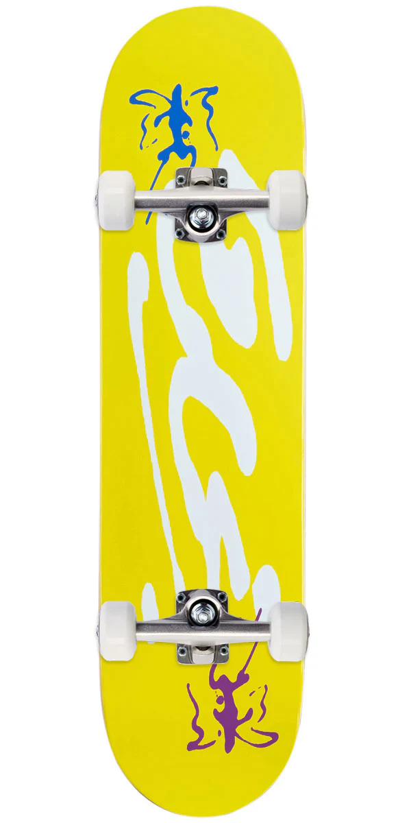 CCS Ink Blot Logo Skateboard Complete - Yellow - 8.125"