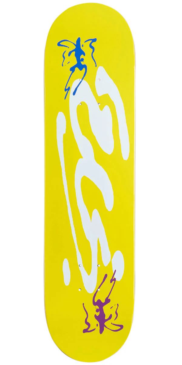 CCS Ink Blot Logo Skateboard Deck - Yellow - 8.25"