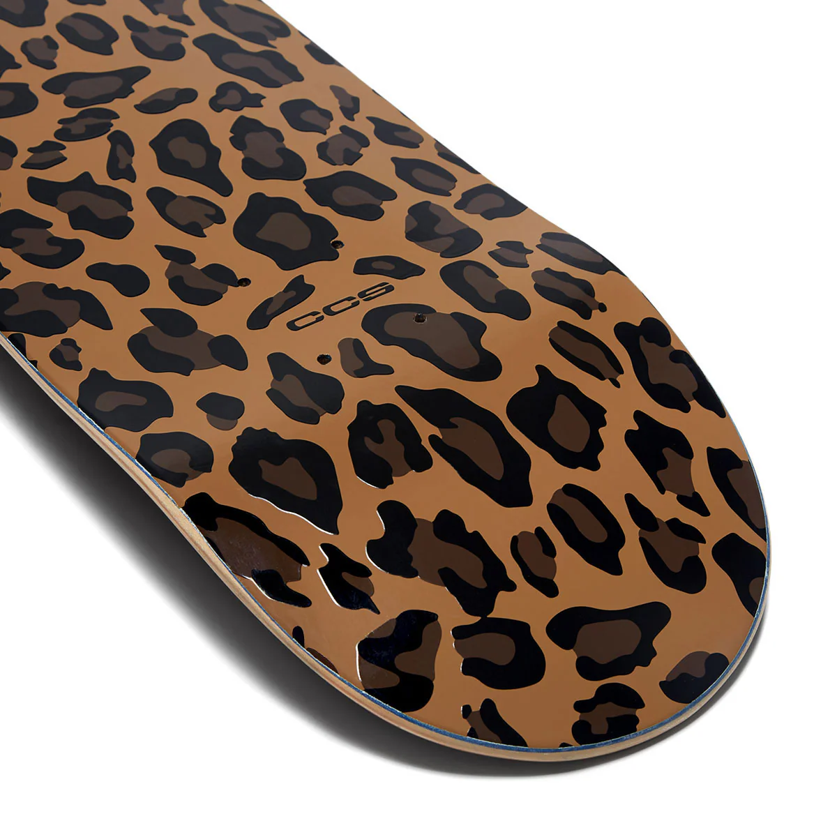 CCS Leopard Embossed Mini Skateboard Deck - Brown - Image 3