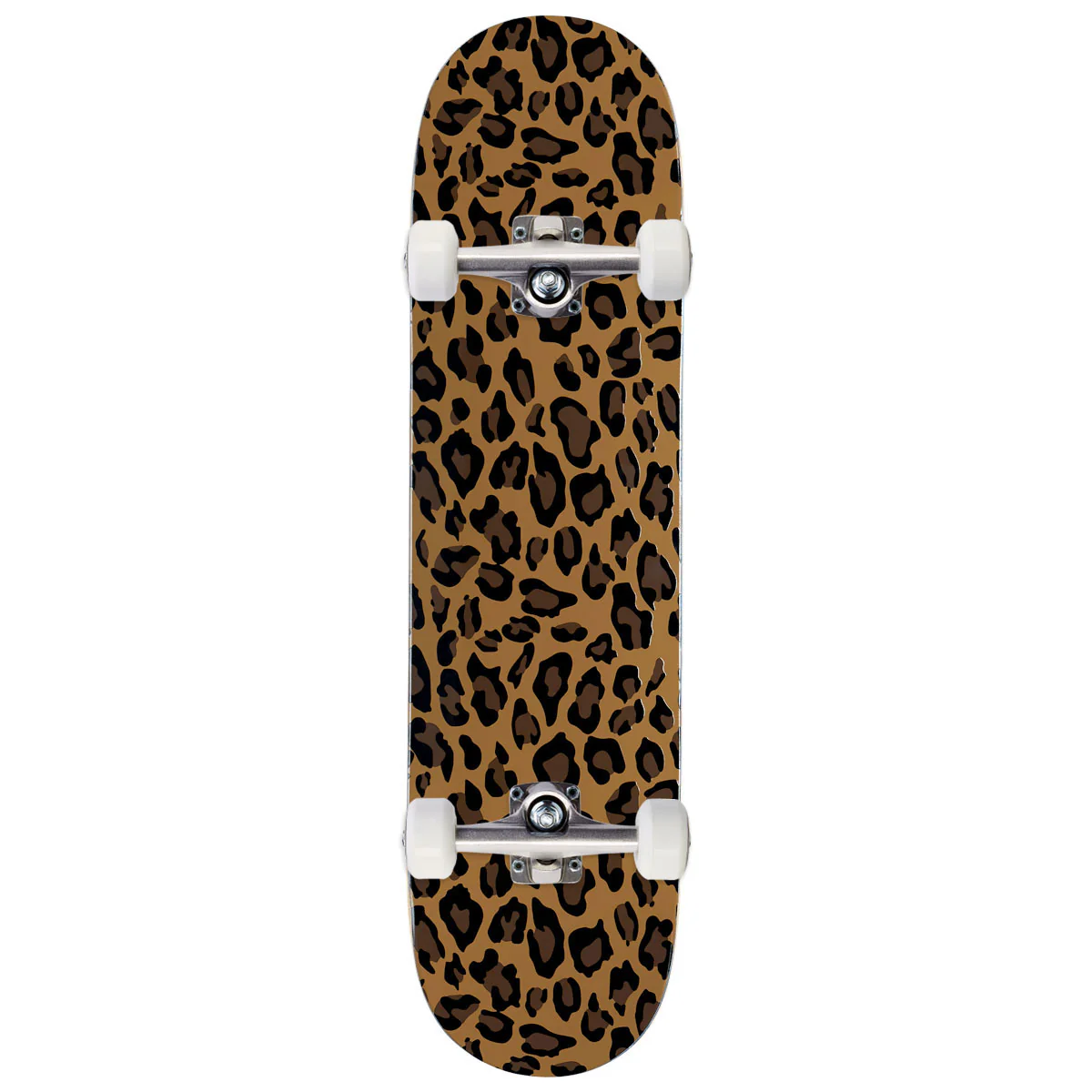 CCS Leopard Embossed Skateboard Complete - Brown - 8.125"