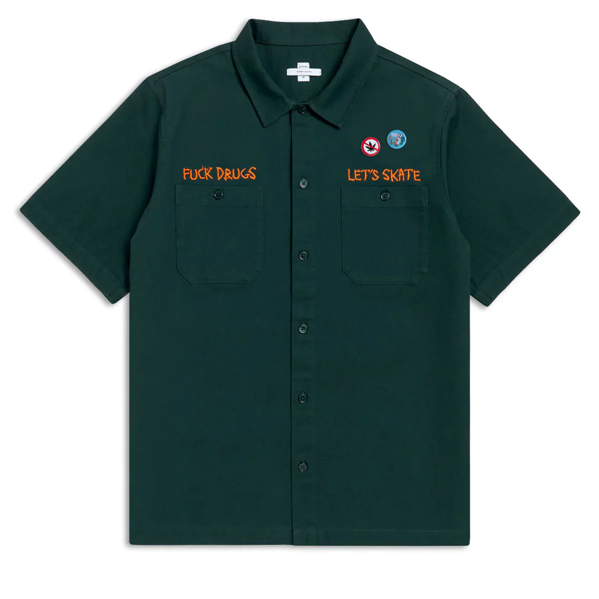 CCS Live x Heroin 420 Work Shirt - Hunter Green