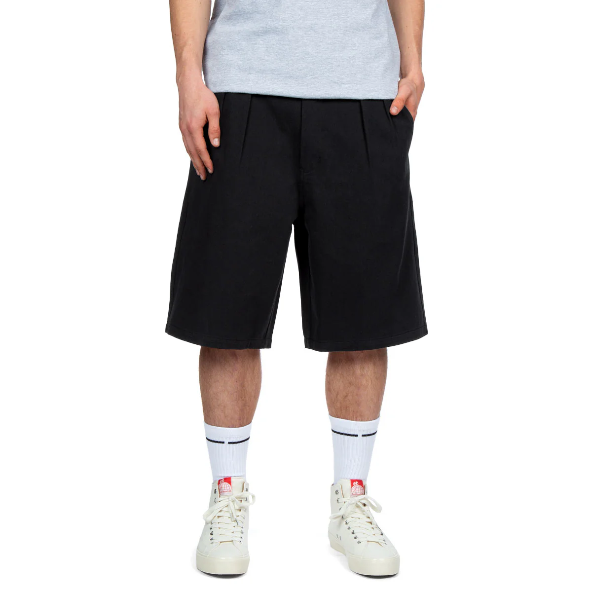 CCS Pleated Chino Shorts - Black