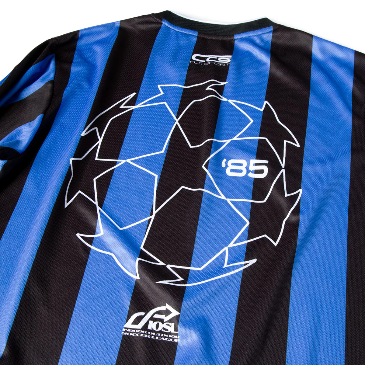 CCS Retro '85 Long Sleeve Soccer Jersey - Blue Stripe - Image 4
