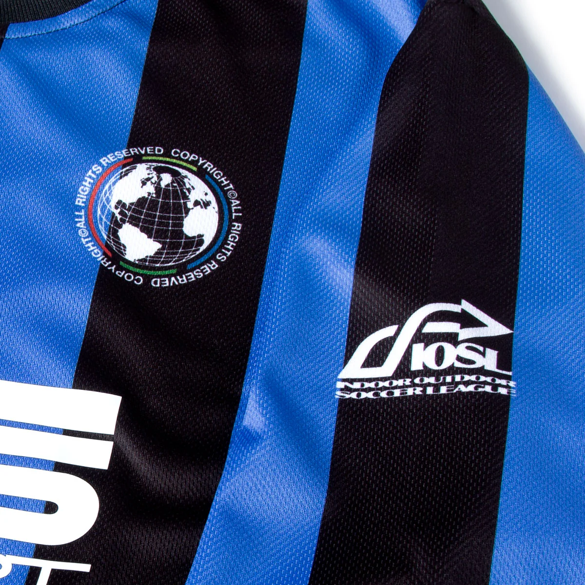CCS Retro '85 Long Sleeve Soccer Jersey - Blue Stripe - Image 7