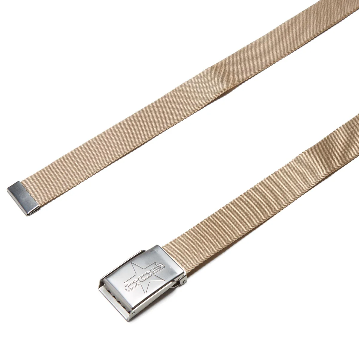 CCS Silver 97 Star Web Belt - Tan - Image 2