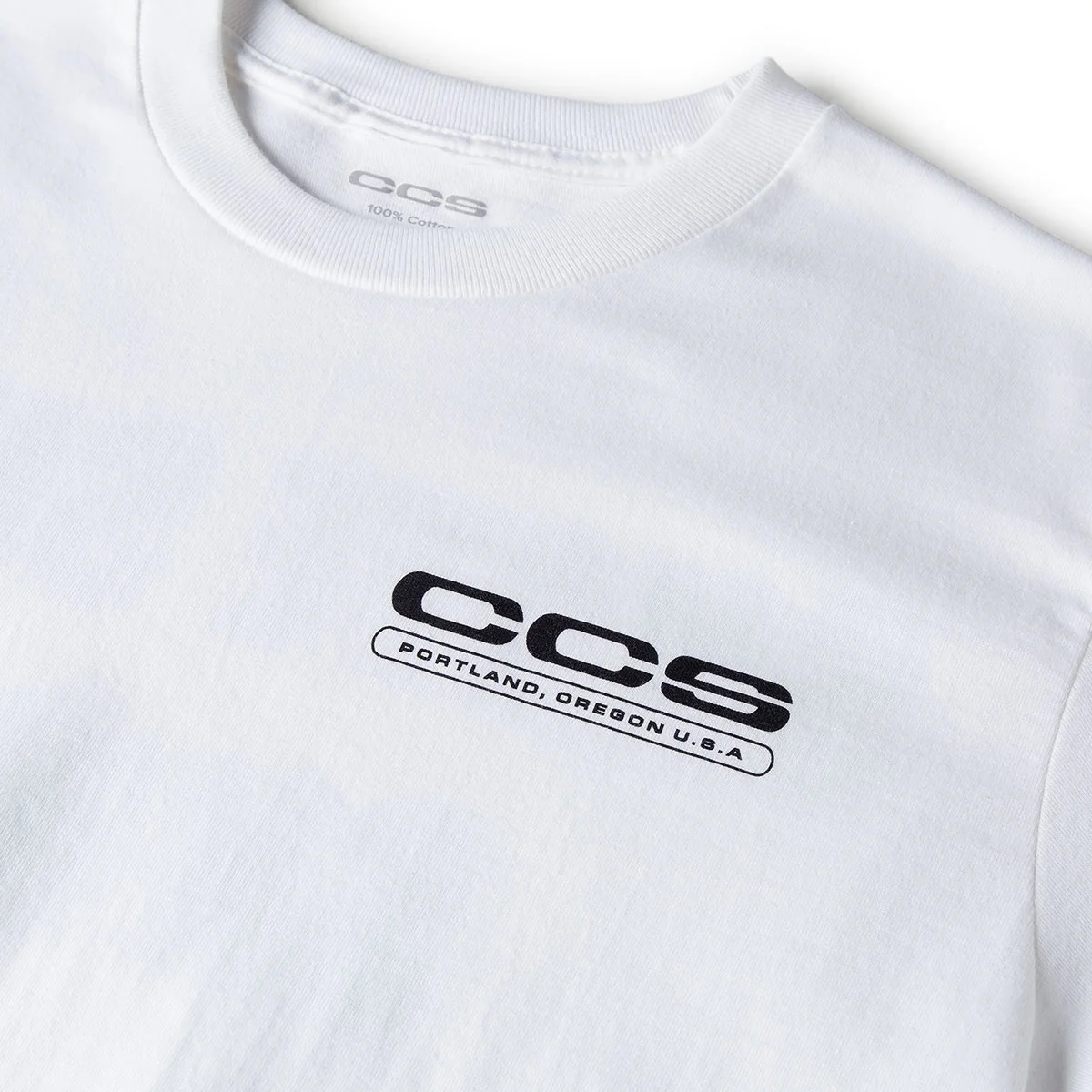 CCS Skate Shop T-Shirt - White/Black - Image 3