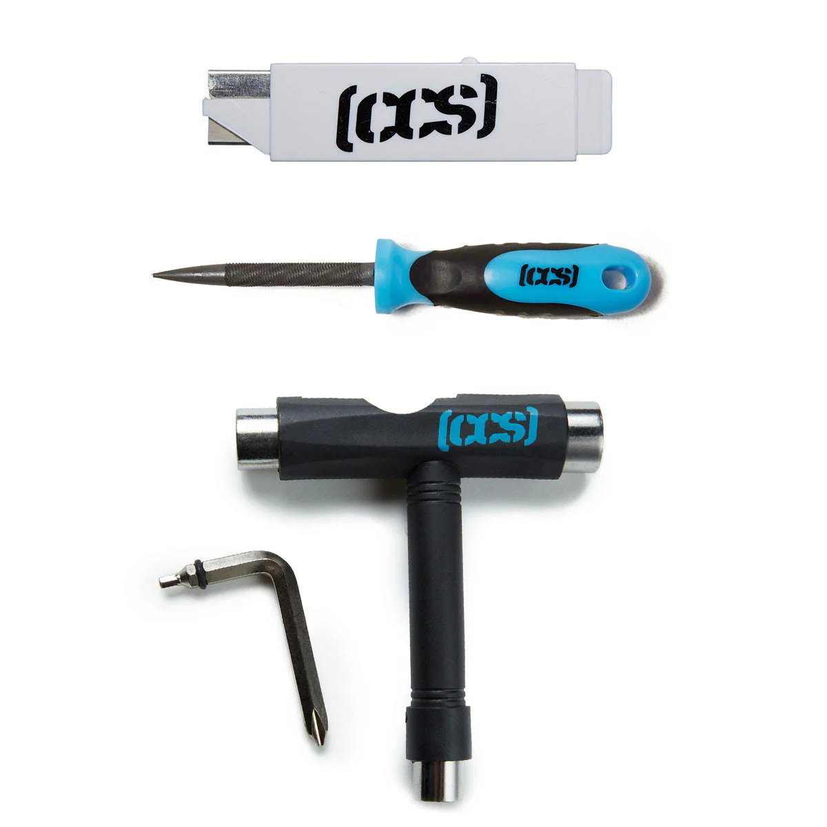 CCS Skateboard Tool with 2-in-1 File and Razor Blade - Black