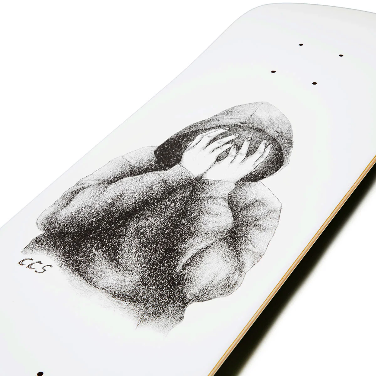 CCS Smile on The Surface Skateboard Complete - White - Image 3