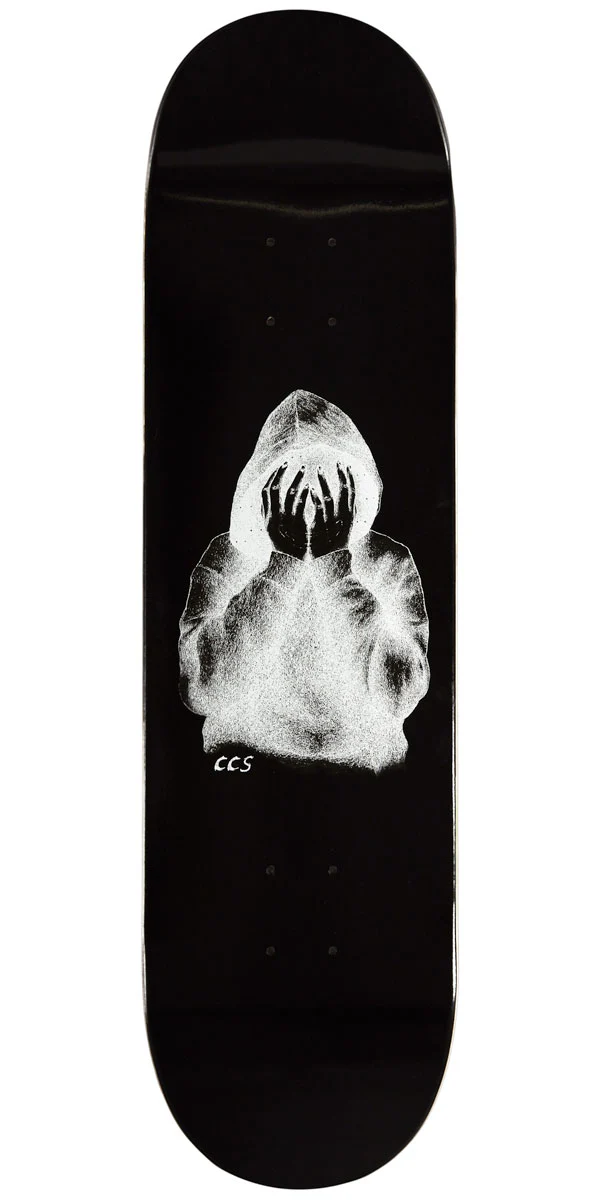 CCS Smile on The Surface Skateboard Deck - Black - 7.50"