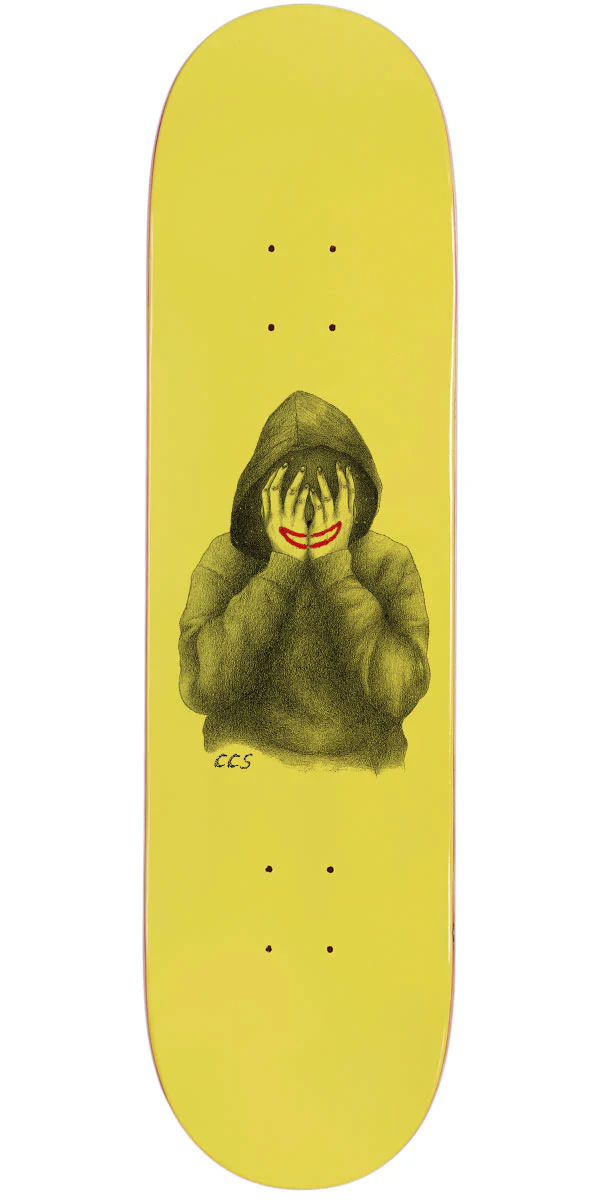 CCS Smile on The Surface Skateboard Deck - Yellow - 7.50"