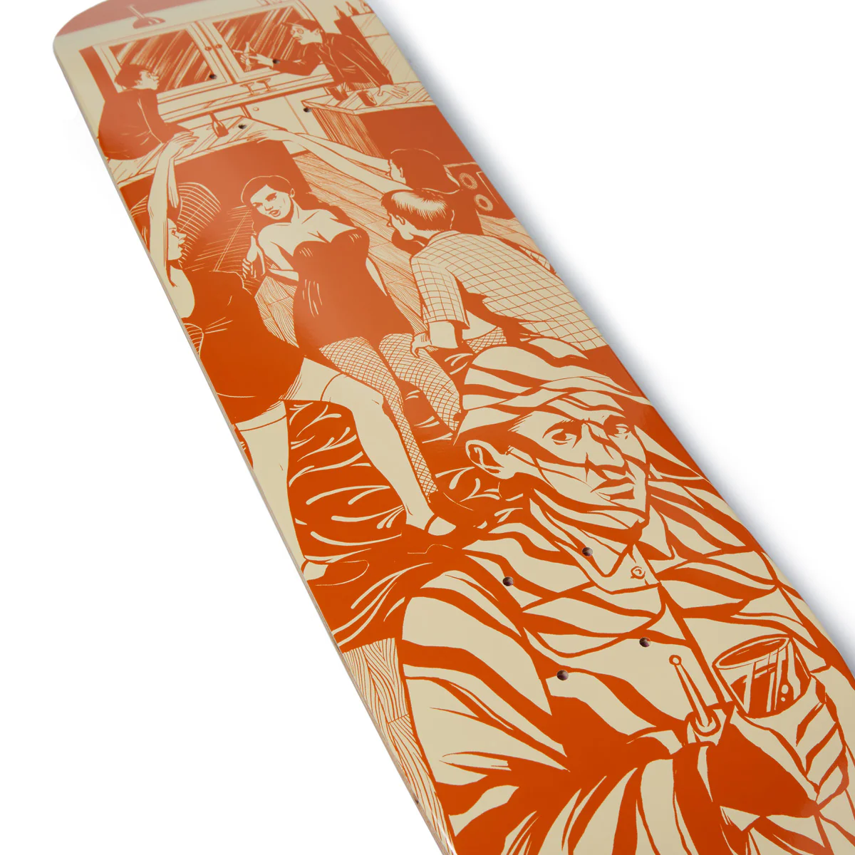 CCS Social Camouflage Party Skateboard Complete - Orange - Image 2