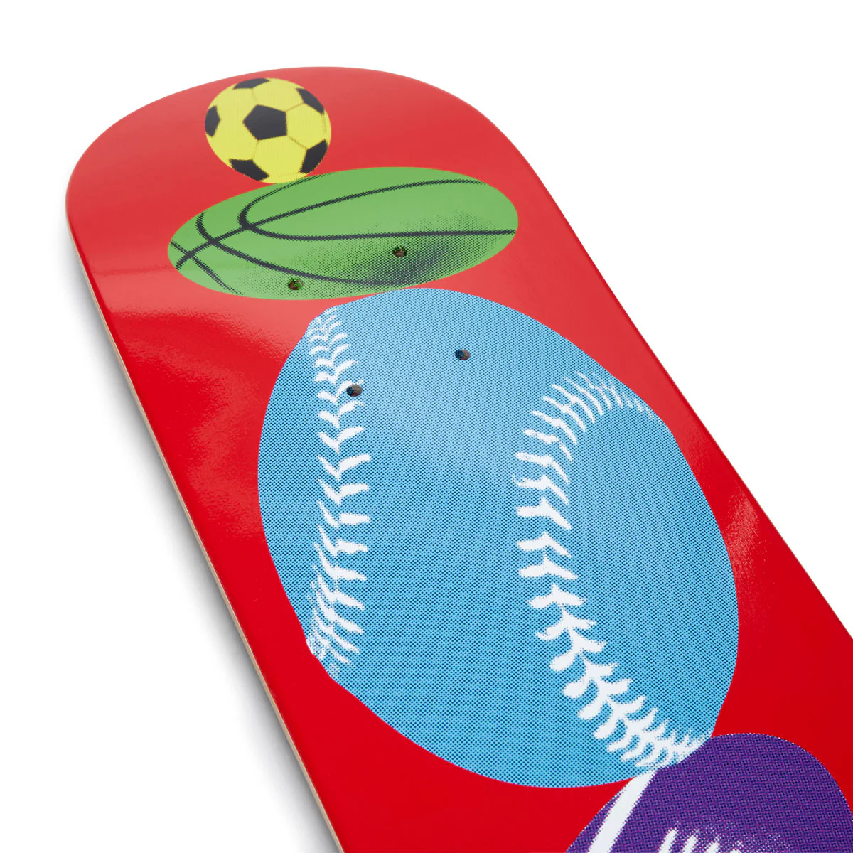 CCS Sports Ball Mini Skateboard Complete - Red - Image 5