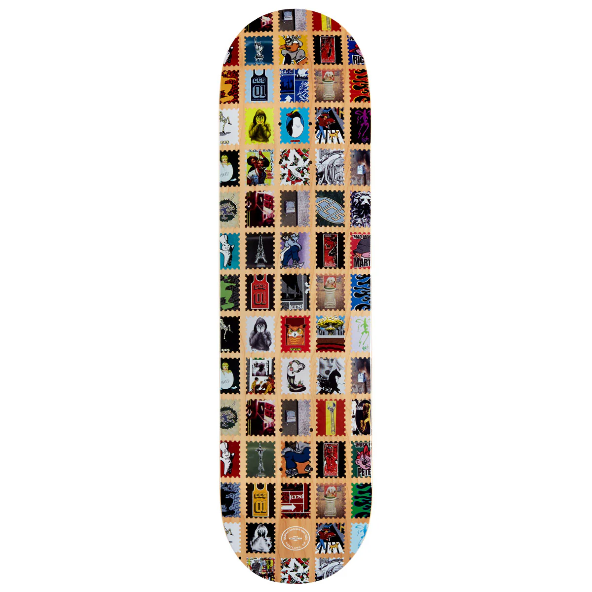 CCS Stamp Archive Skateboard Deck - Multi - 7.75"