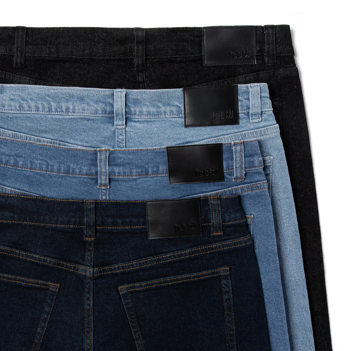 CCS Relaxed Stretch Denim Jeans - 12oz Bleach Wash - Image 8