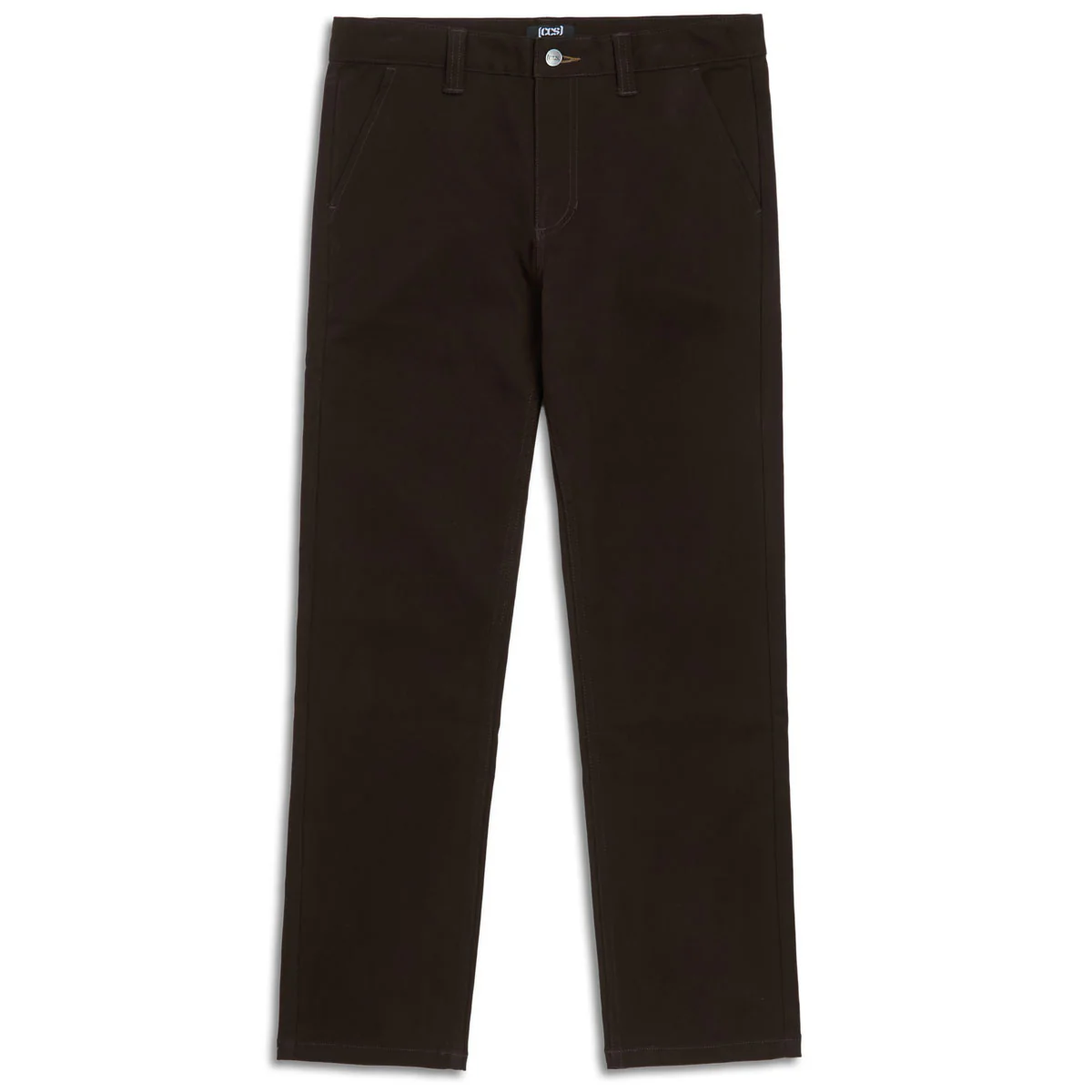 CCS Slim Stretch Chino Pants - Brown - Image 2