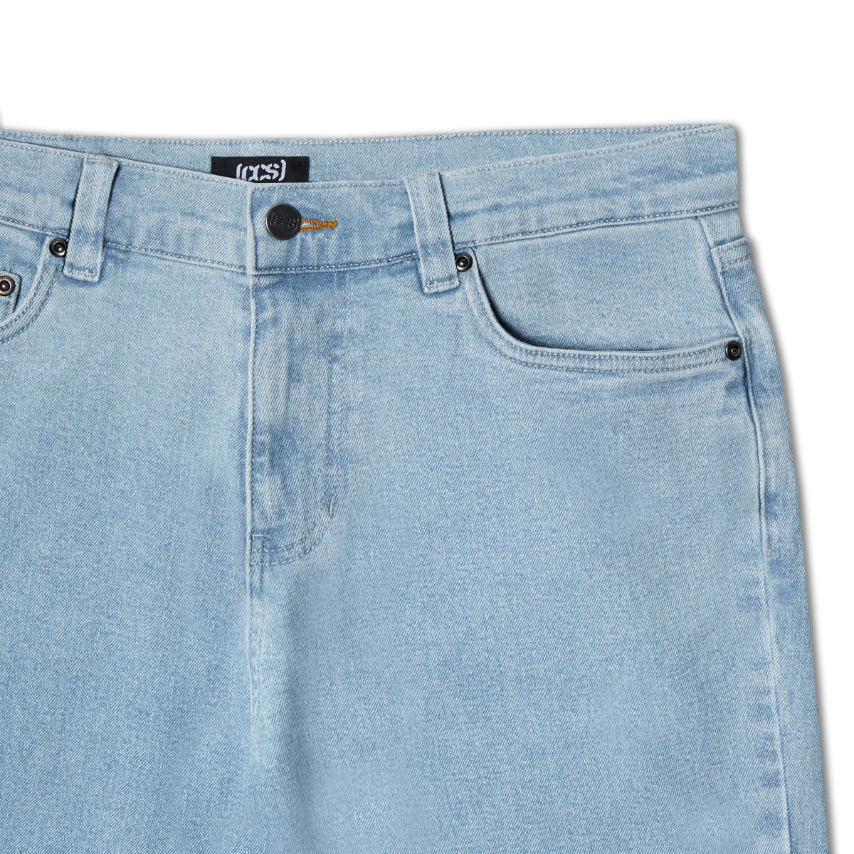 CCS Slim Stretch Denim Jeans - 12oz Bleach Wash - Image 6