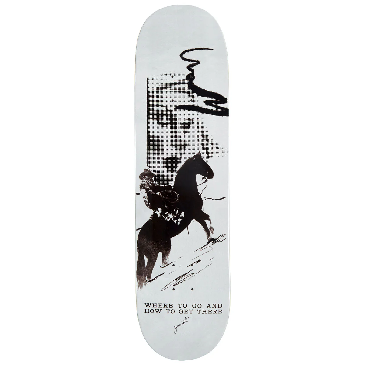 CCS x Zanereti Where To Go Skateboard Deck - 8.00"