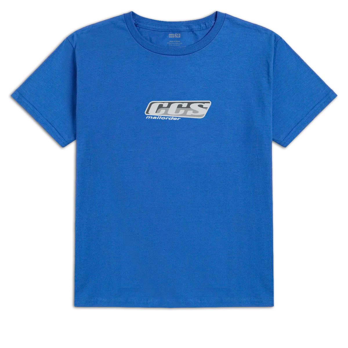 CCS Youth Snow Logo T-Shirt - Blue - YLG
