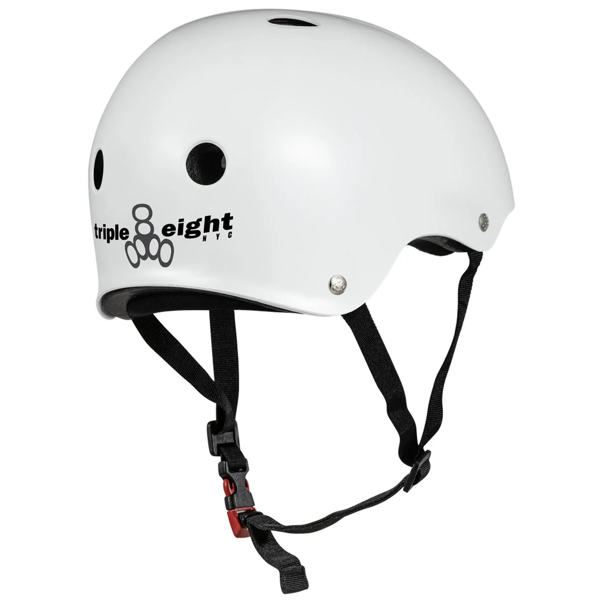 Triple Eight Certified Sweatsaver Helmet - White Glossy - Image 2