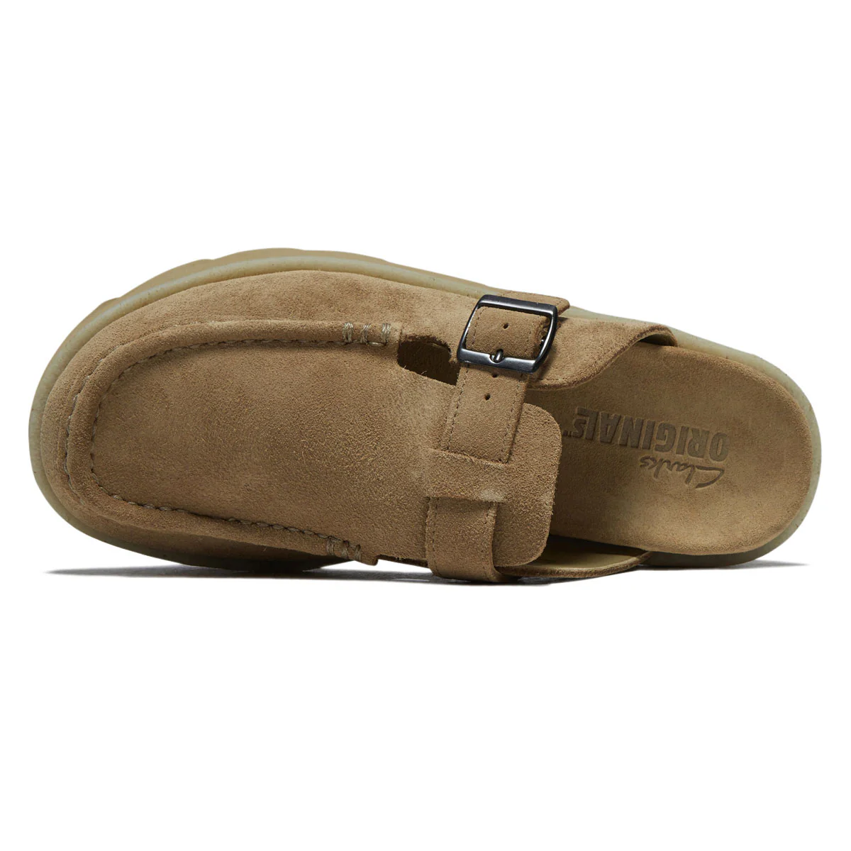 Clarks Meare Mocc Shoes - Sand Suede - Image 3
