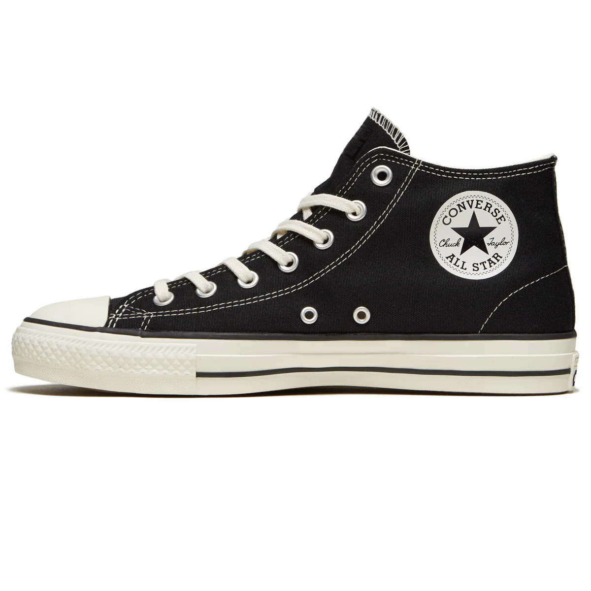 Converse Chuck Taylor All Star Pro Mid Shoes - Black/Black/Egret - Image 2