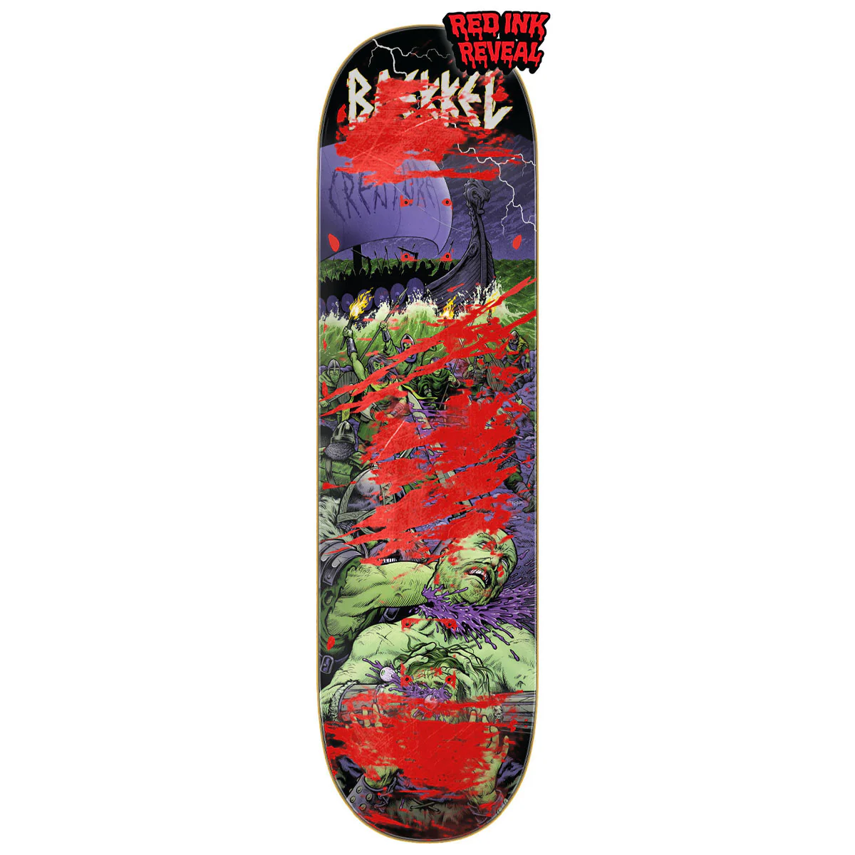 Creature Baekkel Warriors VX Skateboard Deck - 8.60" - Image 2