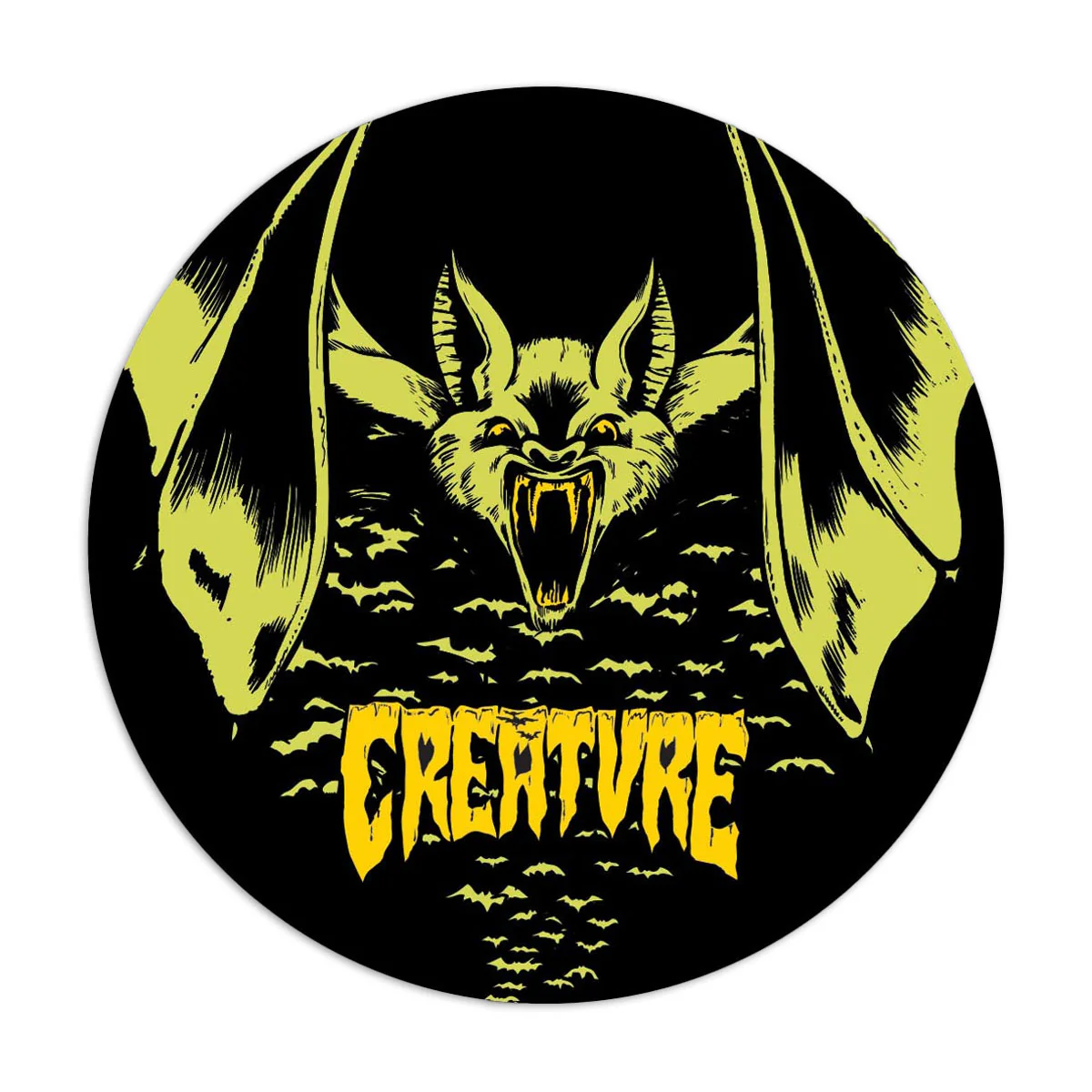 Creature Bat Relic Vinyl 3.5" Sticker - White/Black