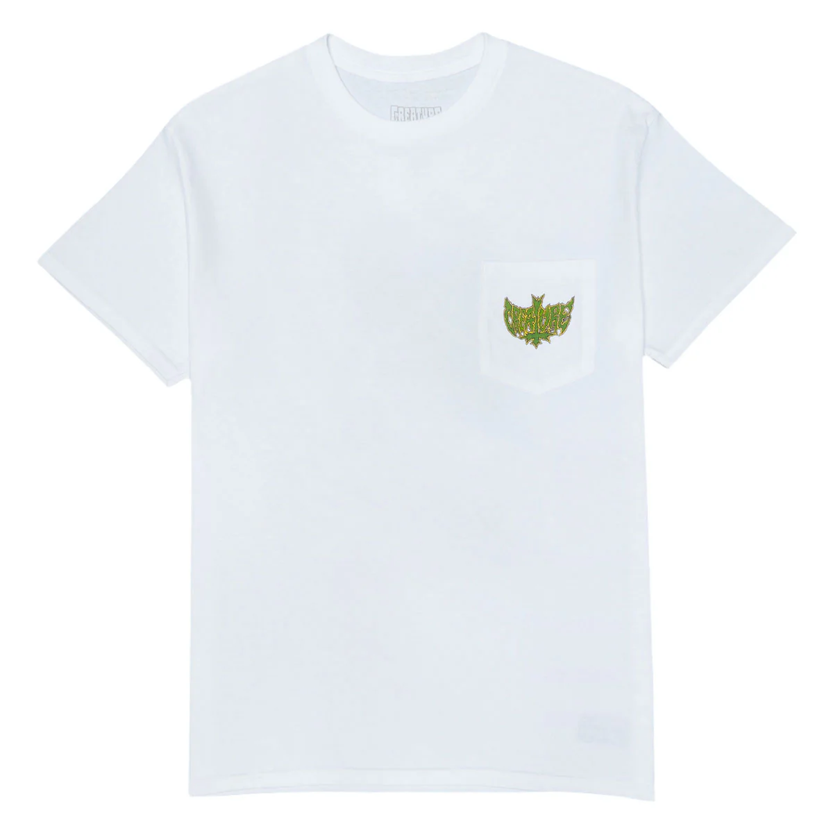 Creature Gravette Hippie Skull 20th Pocket T-Shirt - White - Image 2