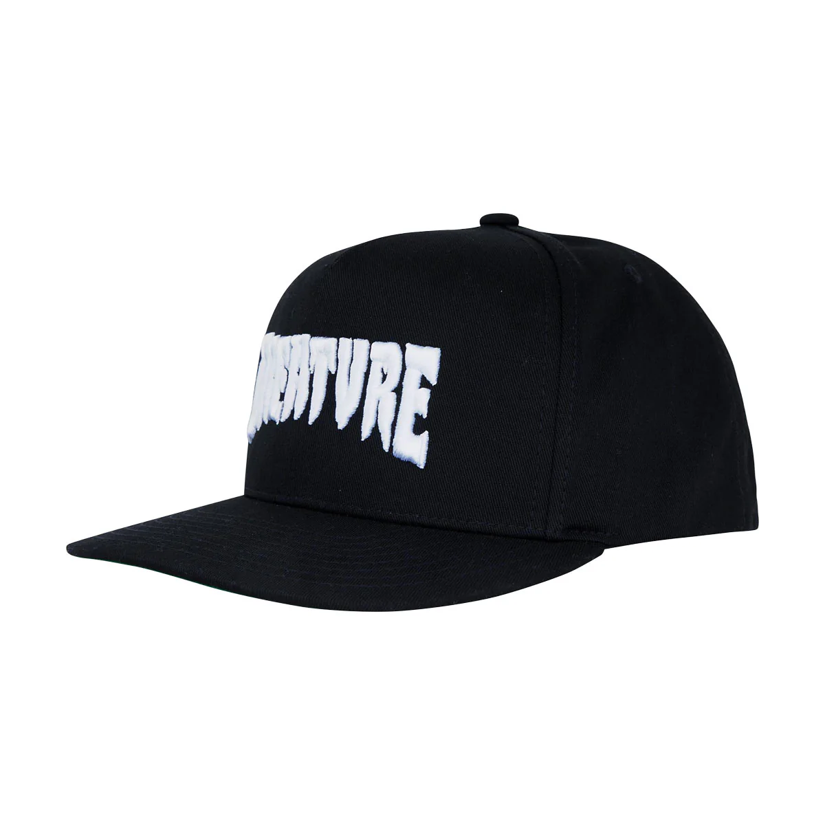Creature Mono Logo Snapback Hat - Black