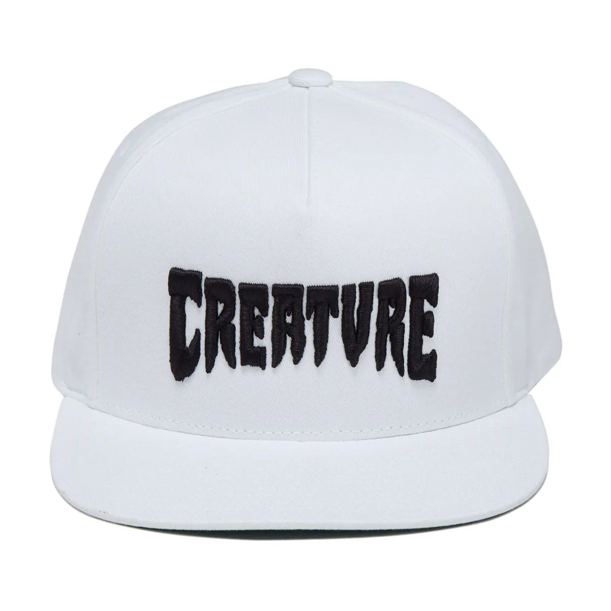 Creature Mono Logo Snapback Hat - White - Image 5