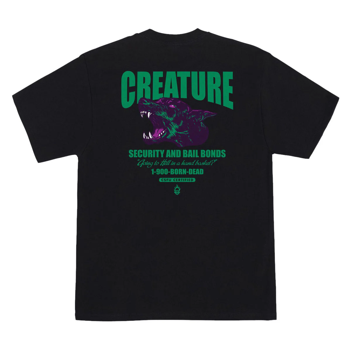 Creature Security Service T-Shirt - Black