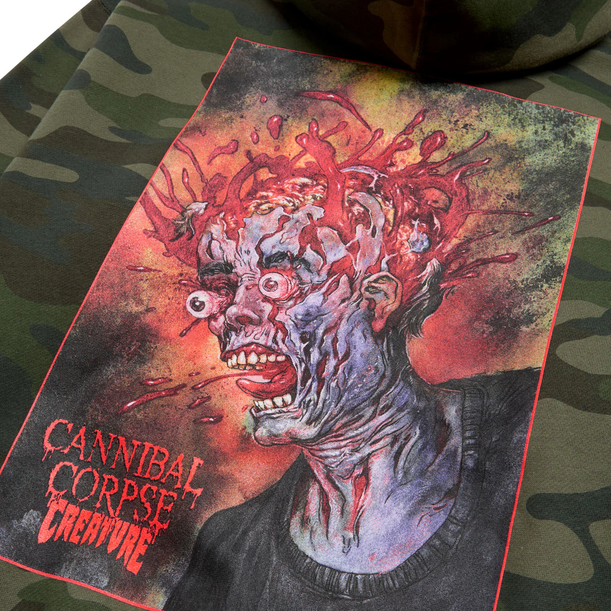 Creature x Cannibal Corpse Hoodie - Forest Camo - Image 4
