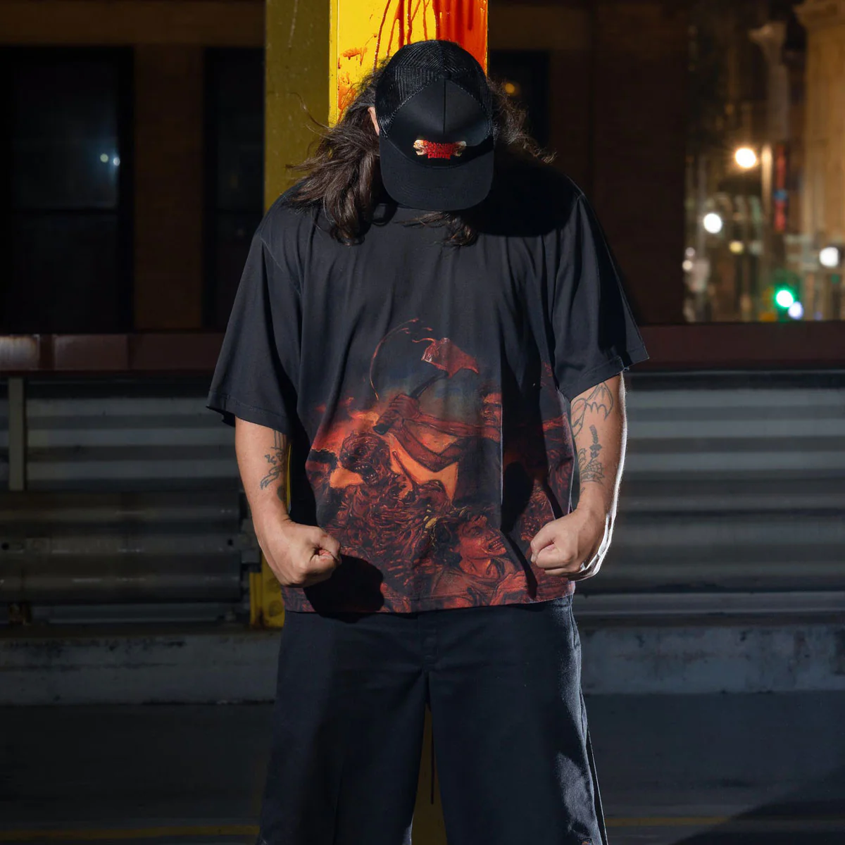 Creature x Cannibal Corpse Ringer T-Shirt - Black - Image 3