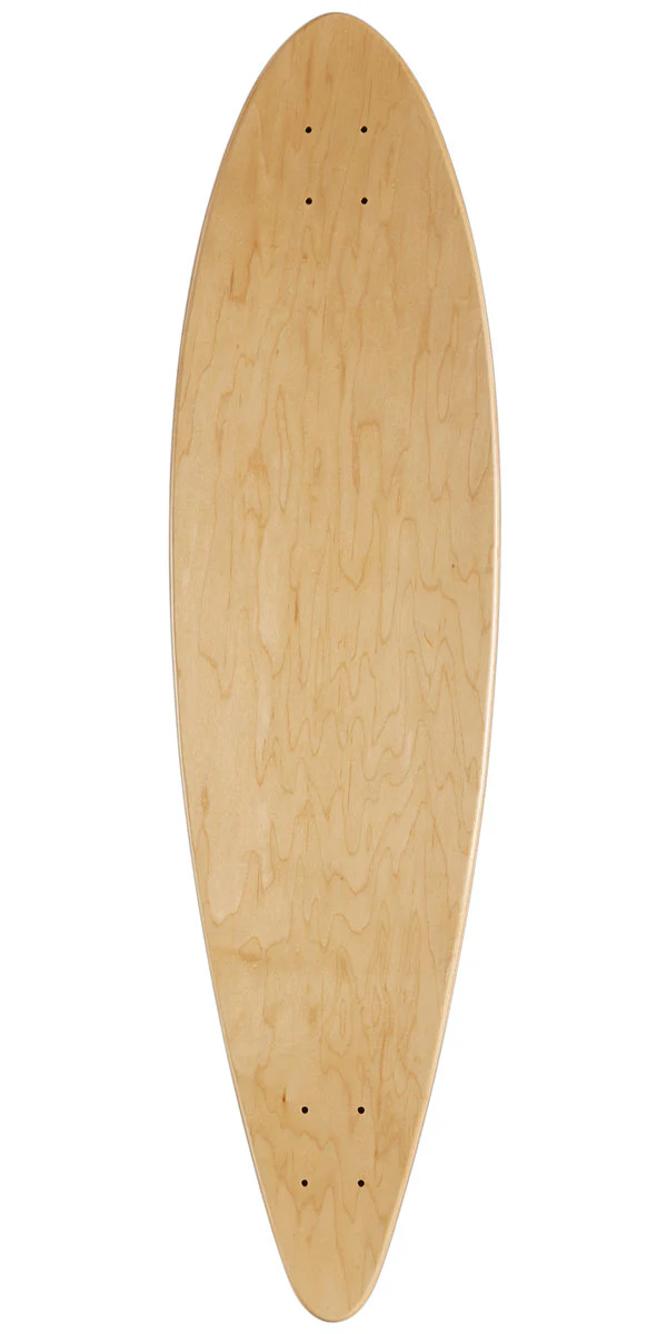 Daddies Logo Pintail Longboard Deck - White - Image 2