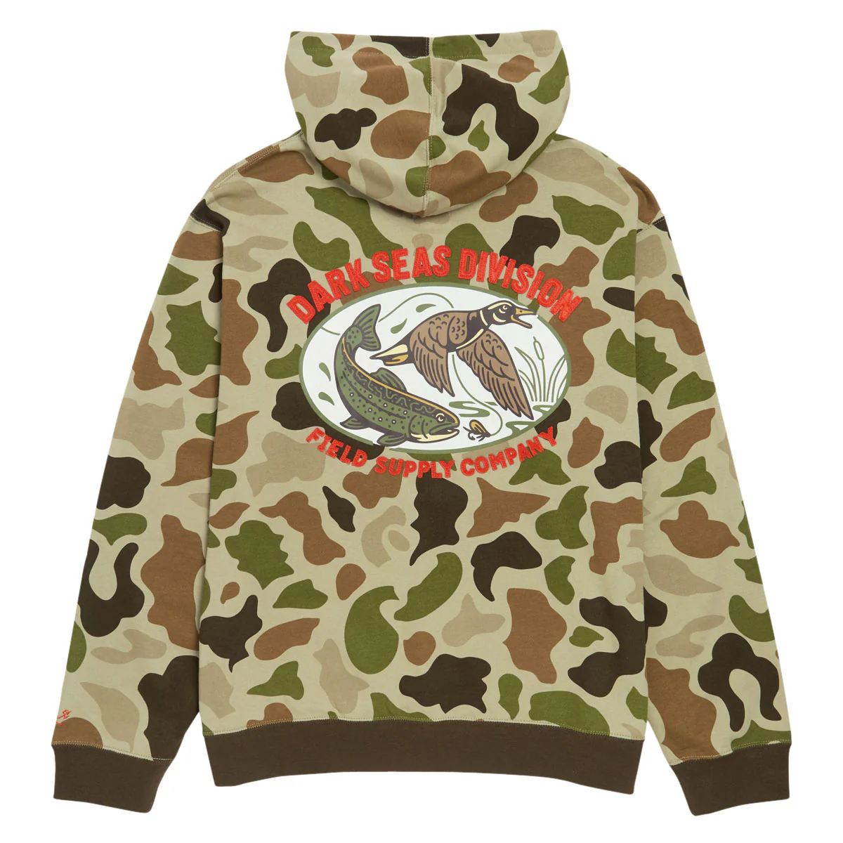 Dark Seas Briarcliff Fleece Hoodie - Camo - Image 2