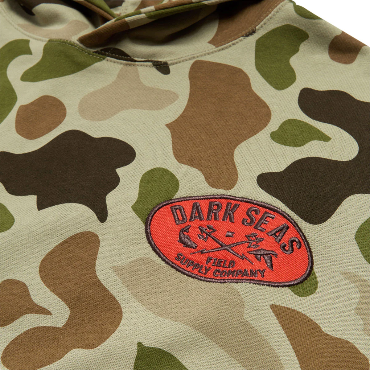 Dark Seas Briarcliff Fleece Hoodie - Camo - Image 3