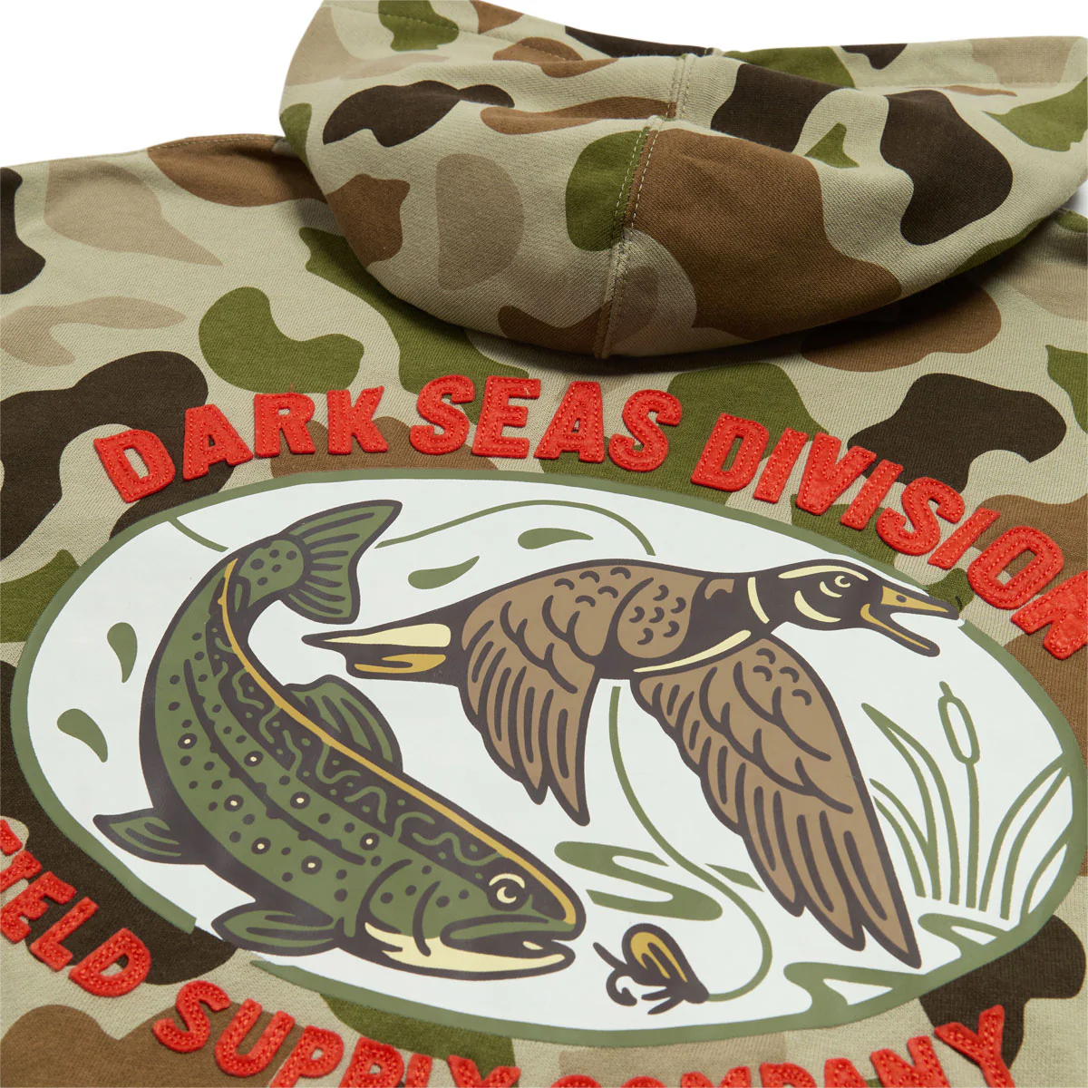 Dark Seas Briarcliff Fleece Hoodie - Camo - Image 4