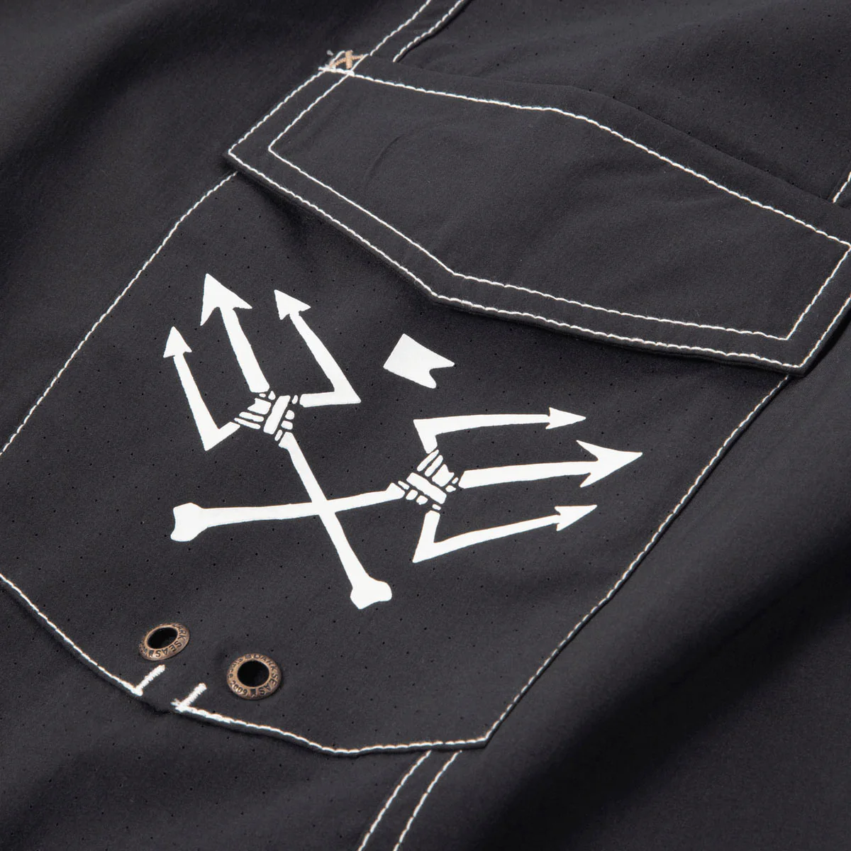 Dark Seas Windward Boardshorts - Black - Image 3