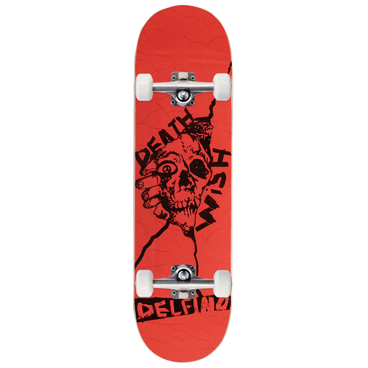 Deathwish Pedro Delfino Rot Skateboard Complete - 8.50"