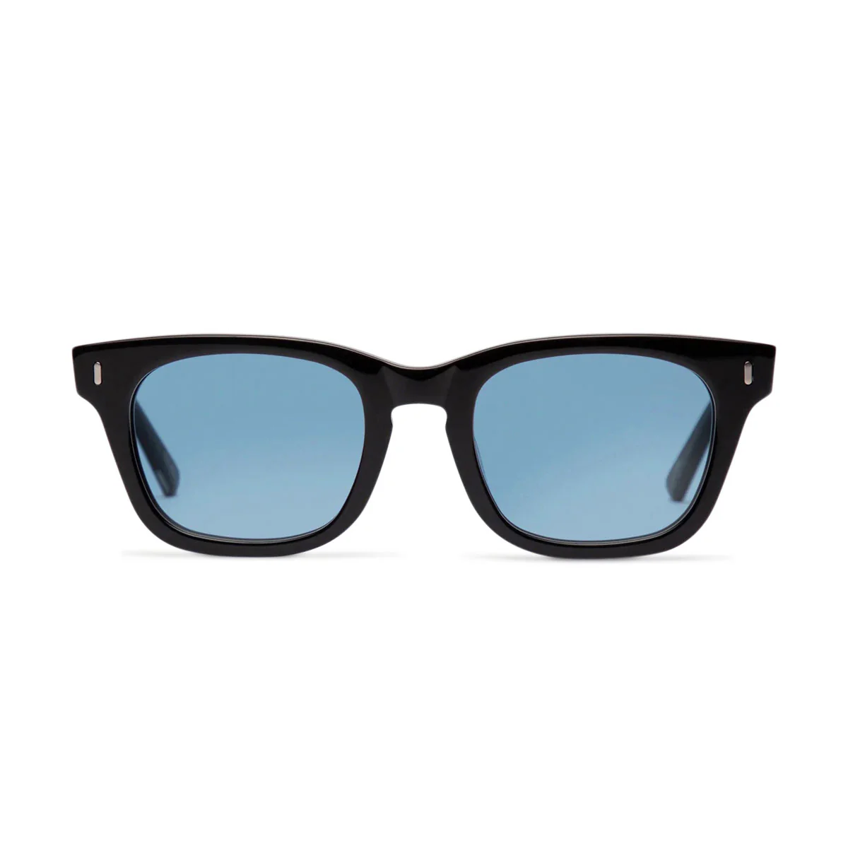 Decade Big Earl 50s Sunglasses - Gloss Black Acetate/Blue CR-39 - Image 2