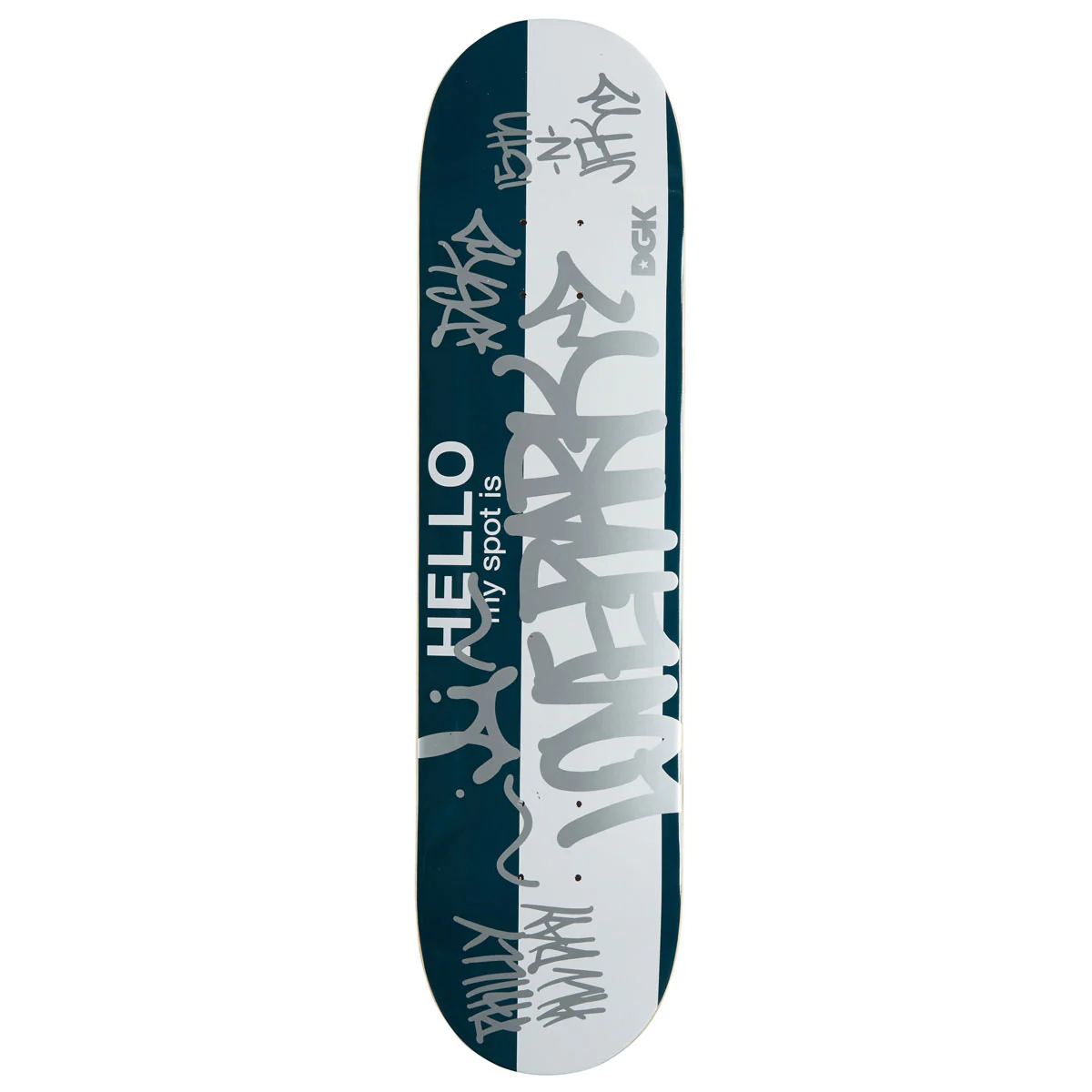 DGK Hello Love Park Skateboard Deck - Green - 8.25"