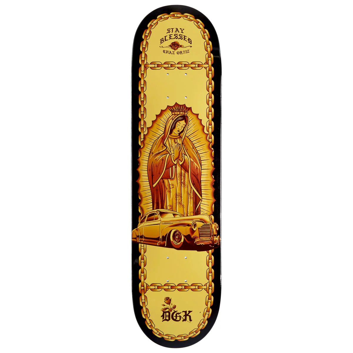 DGK Lo-Side Ortiz Skateboard Deck - Dipped - 8.10"