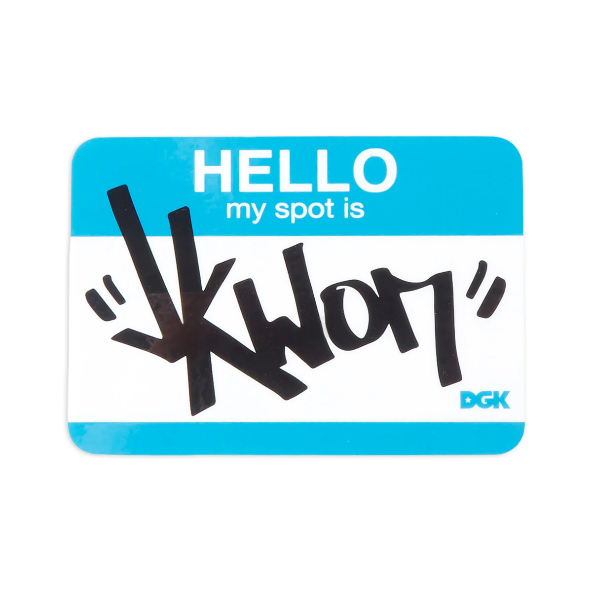 DGK My Spot Is Jkwon Sticker - Blue