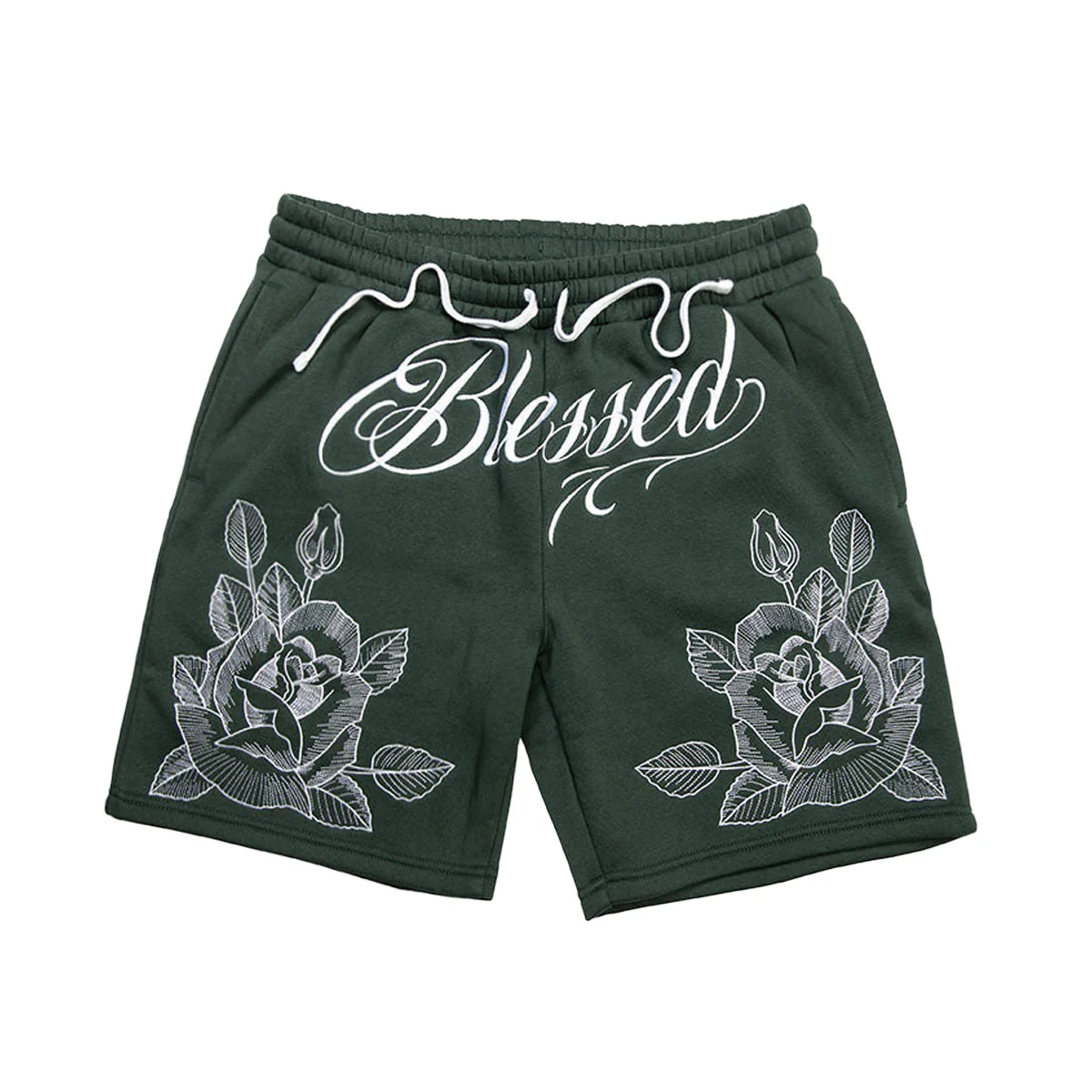 DGK Saints Fleece Shorts - Forest Green