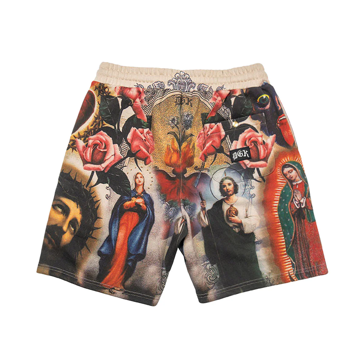 DGK Shrine Fleece Shorts - Tan - Image 2