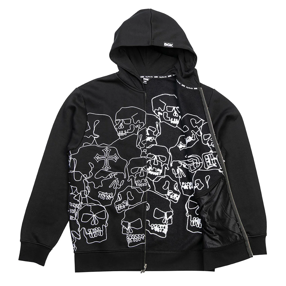 DGK Vault Zip Hoodie - Black - Image 3