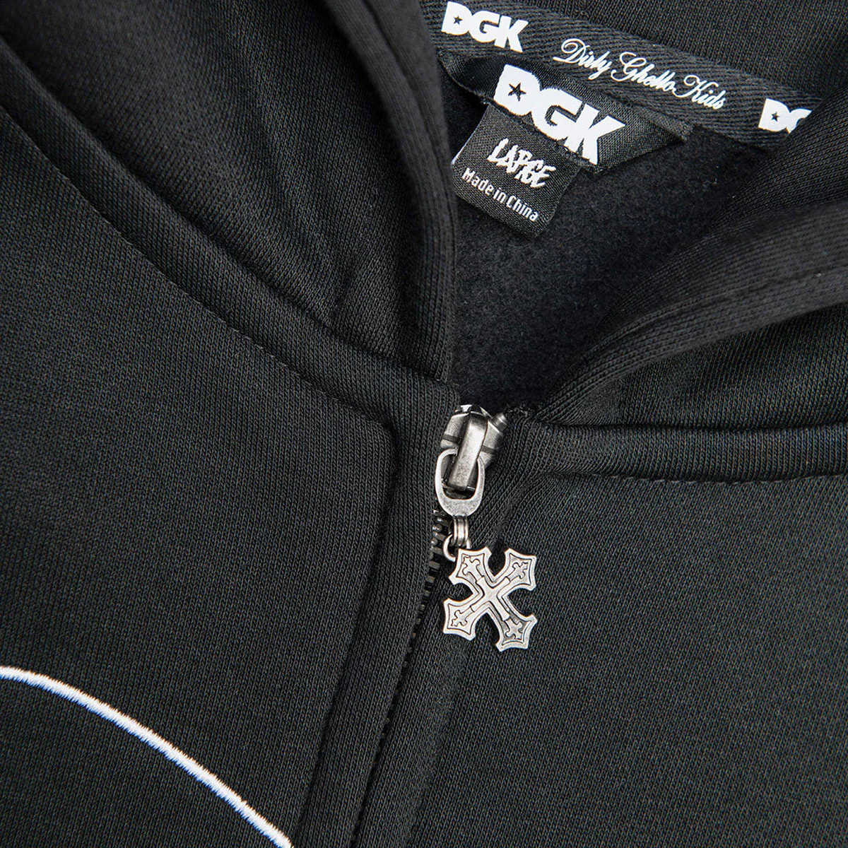 DGK Vault Zip Hoodie - Black - Image 5