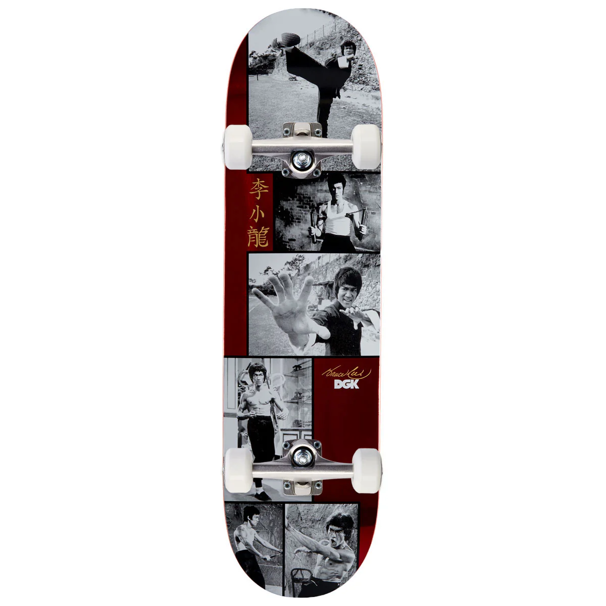 DGK x Bruce Lee Legend Skateboard Complete - Red Foil - 8.38"
