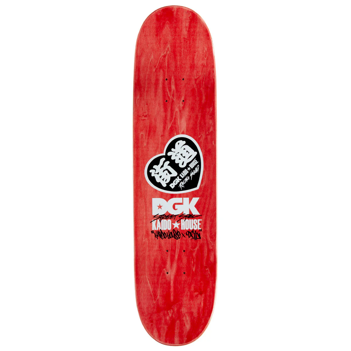 DGK x Kaido House Wide Open Embossed Skateboard Deck - Black - 8.06" - Image 2